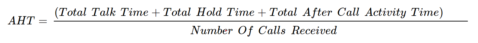 Average Handling Time Rate