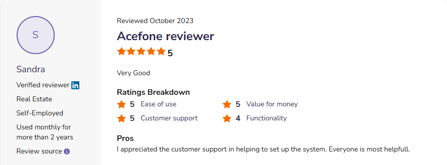 Software Advice reviews