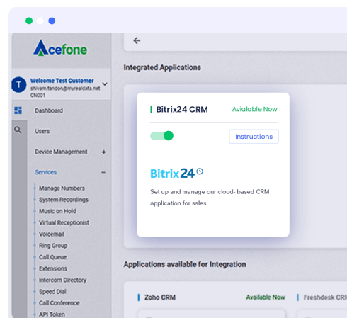 signing into acefone